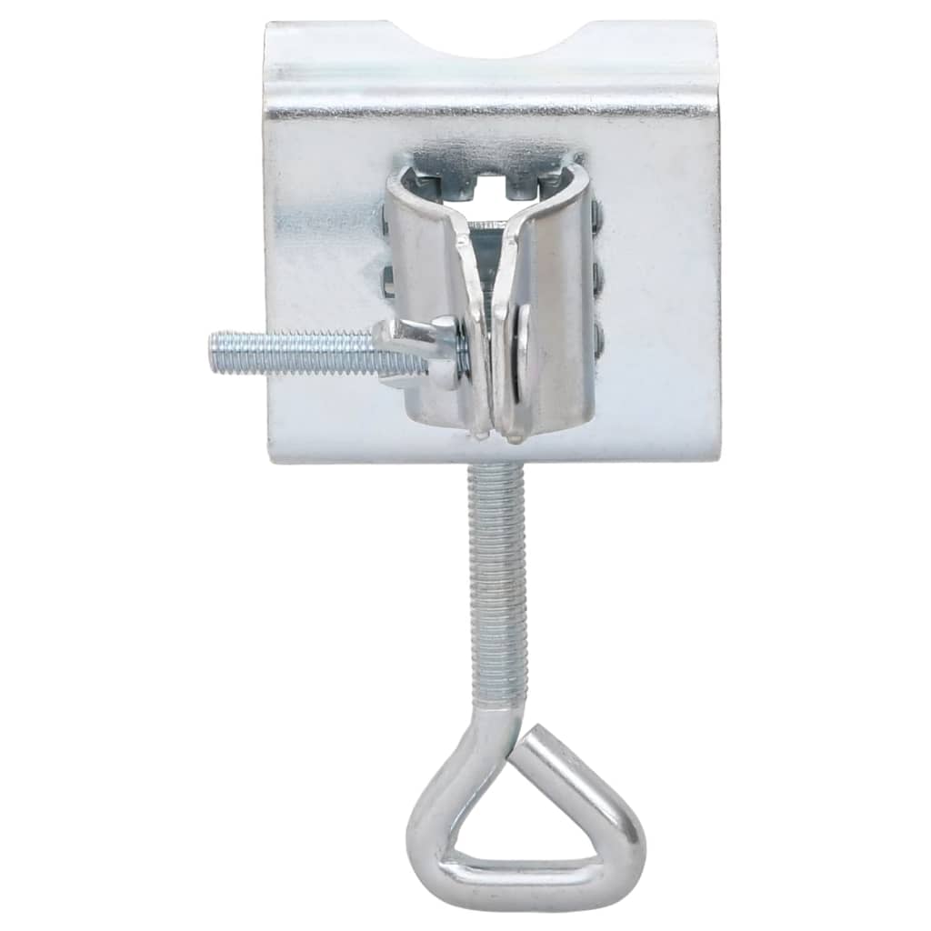 vidaXL Umbrella Clamps for Balcony 2 pcs 1.3" Galvanized Steel-2