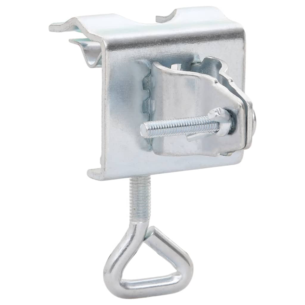 vidaXL Umbrella Clamps for Balcony 2 pcs 1.3" Galvanized Steel-3