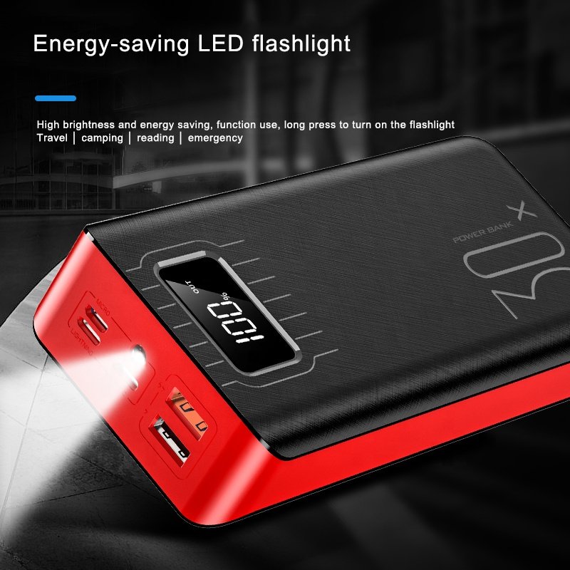 (Copy) 20000mAh External Battery Power Bank Dual USB With LED Flashlight