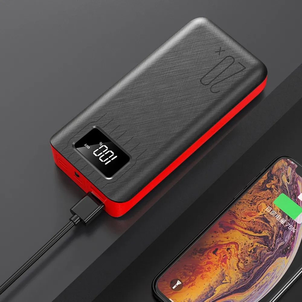 (Copy) 20000mAh External Battery Power Bank Dual USB With LED Flashlight
